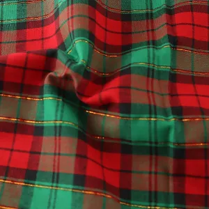 100% Cotton Christmas Tartan - Design 3 - Sold by Half Metre