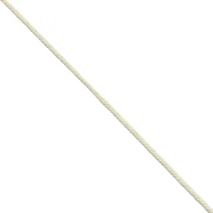 2.8mm Cotton Braided Round Cord - Natural and White (by the yard)