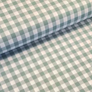 9mm Cotton Gingham - Duckegg