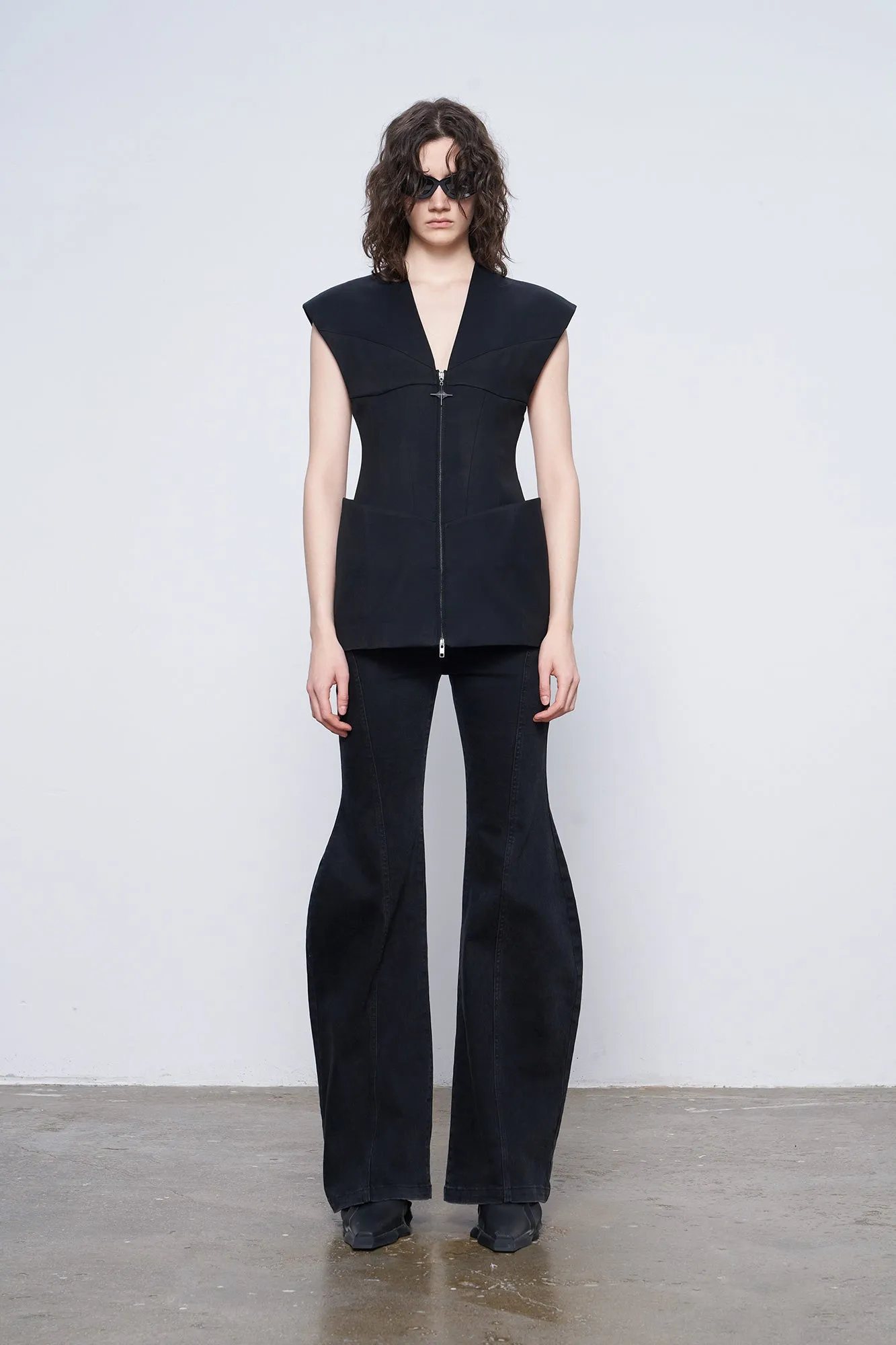 Acetic acid stereo waist waistcoat