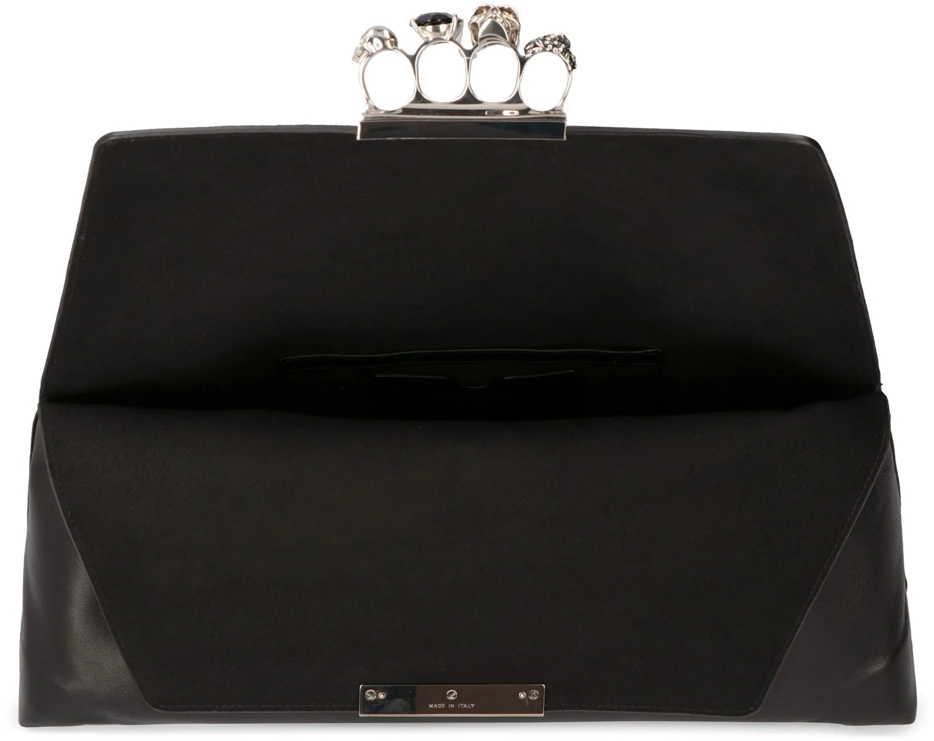 Alexander McQueen Crystal Four Ring Embellished Clutch Bag