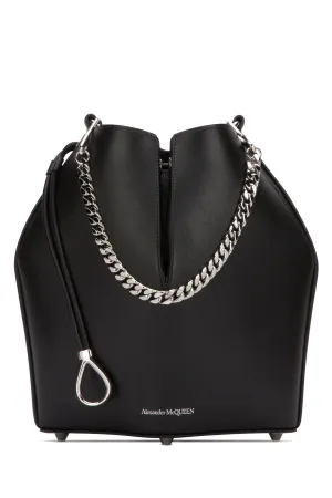 Alexander McQueen Logo Printed Bucket Bag