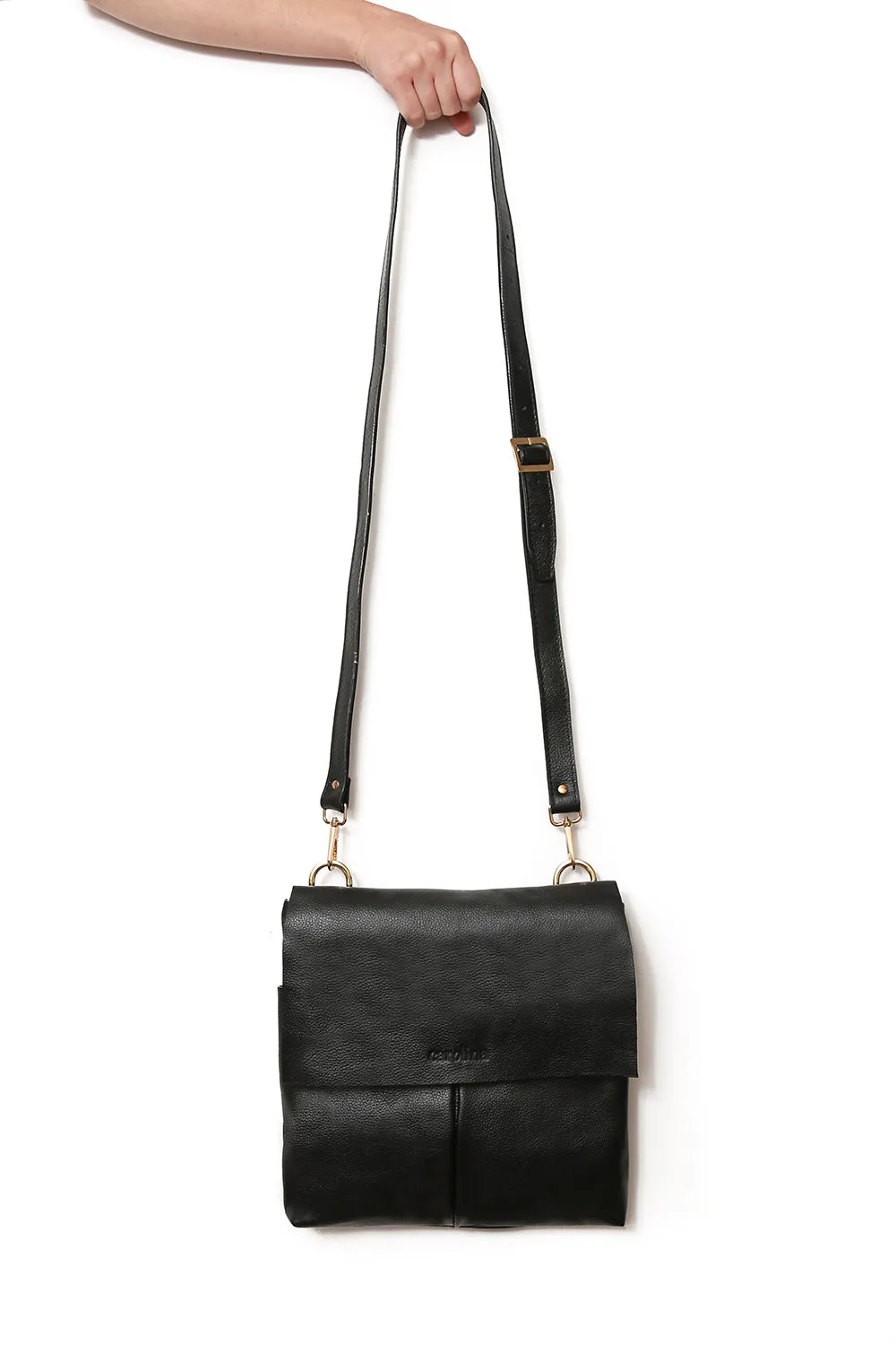 Barcelona Leather Handbag Black Soft Leather