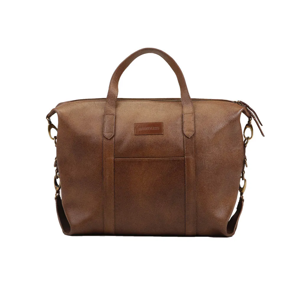 Baron Laptop Bag - Brown Leather