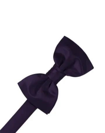 Berry Luxury Satin Bow Ties