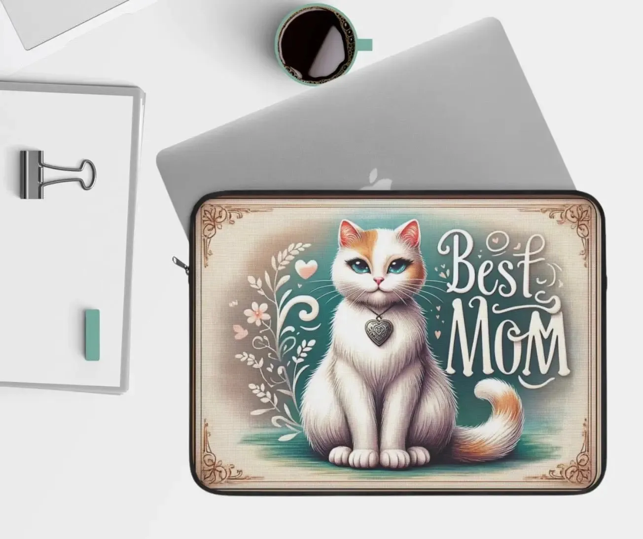 Best Mom - Cat Lover - Laptop Sleeve