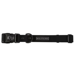 Big & Little Dogs Waterproof Dog Collar - Black