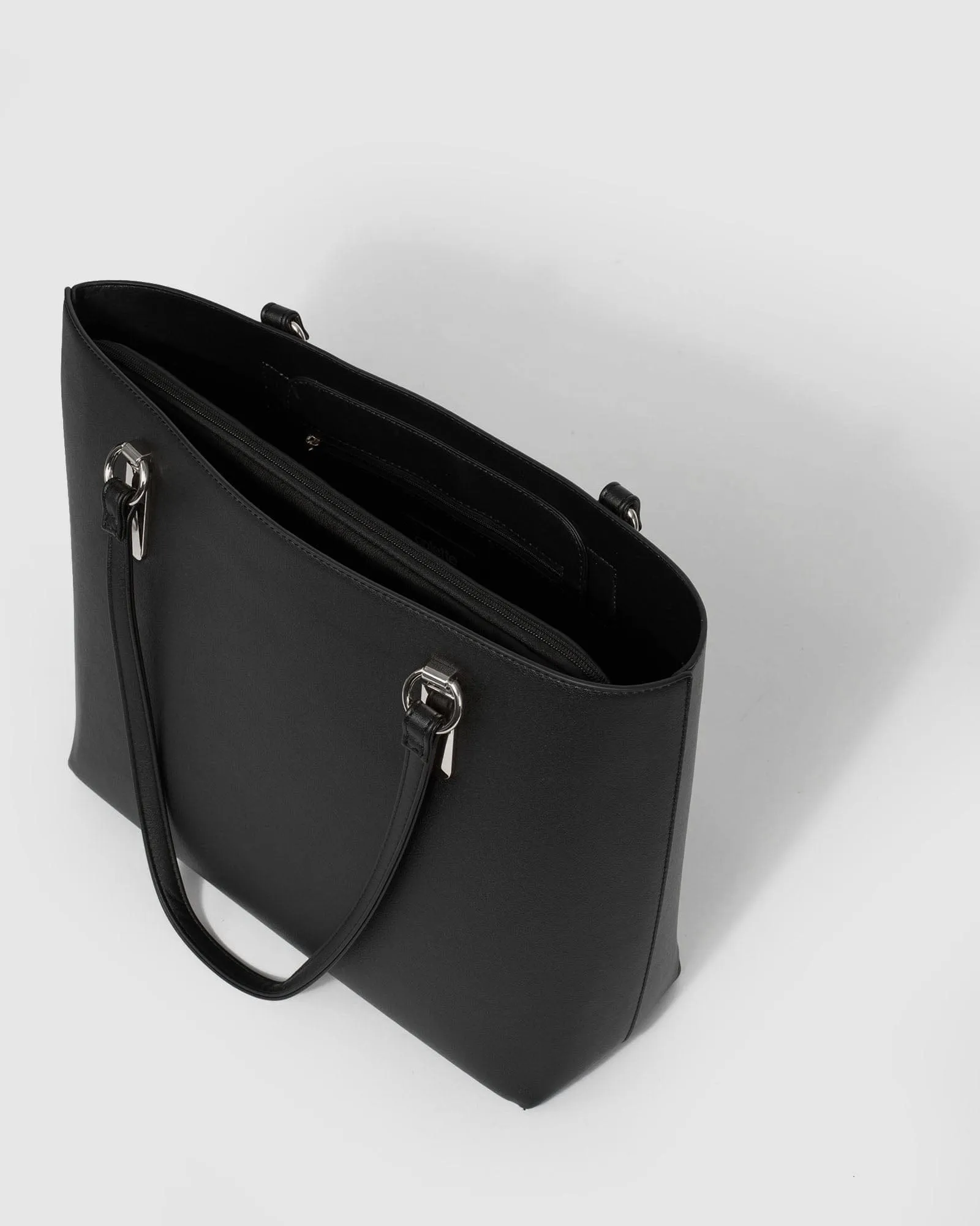 Black And Silver Angelina Tote Bag