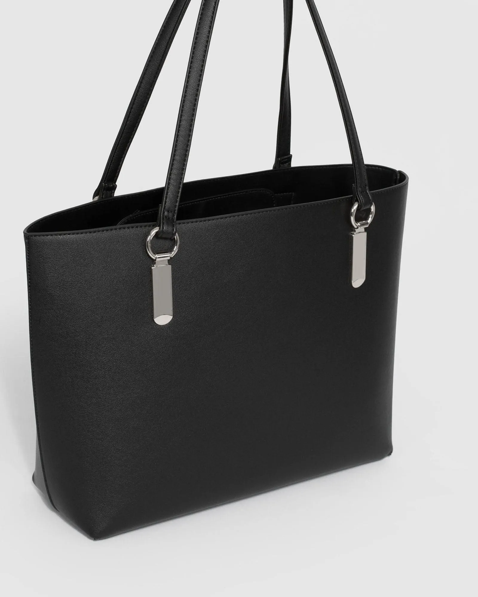 Black And Silver Angelina Tote Bag