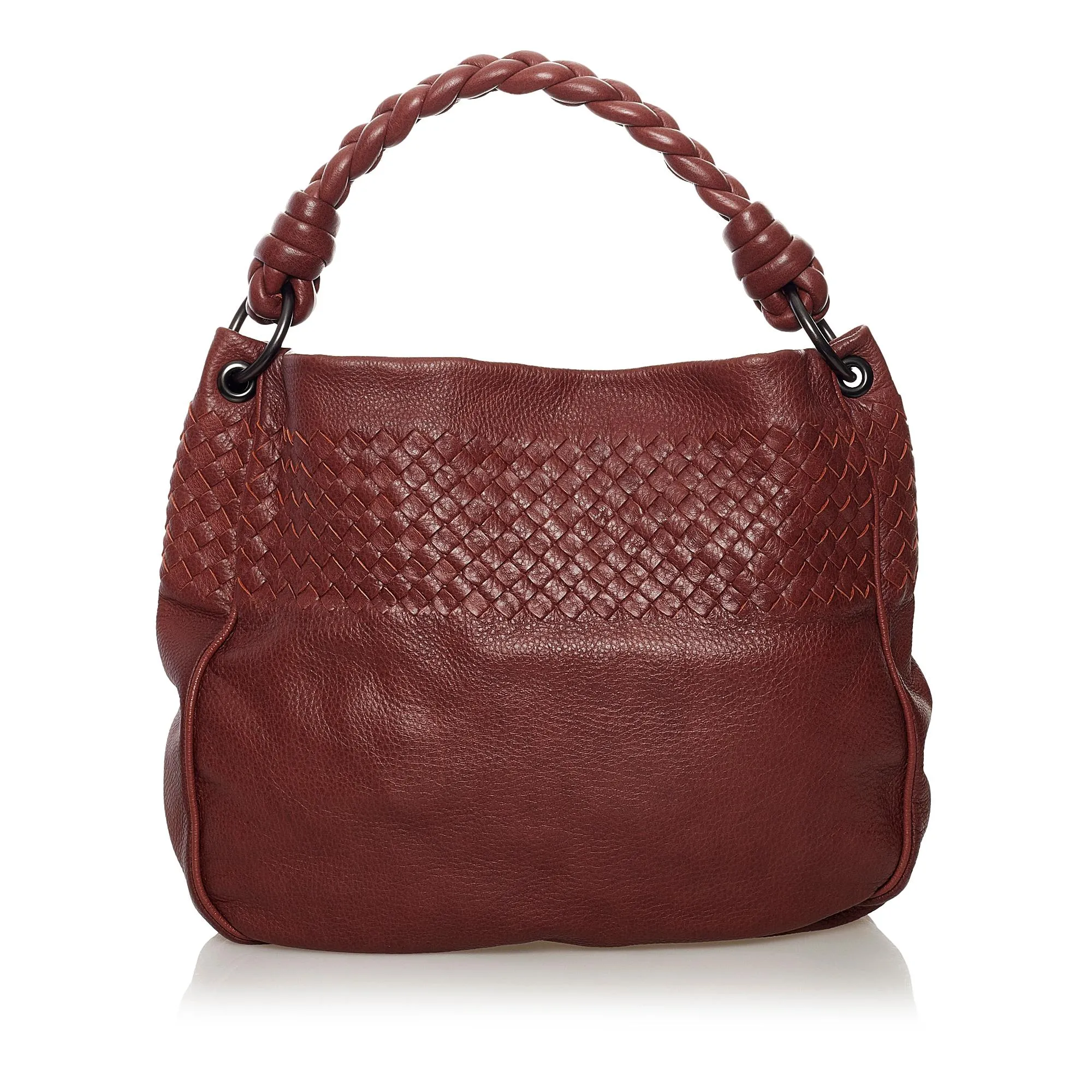 Bottega Veneta Intrecciato Leather Hobo Bag (SHG-31732)