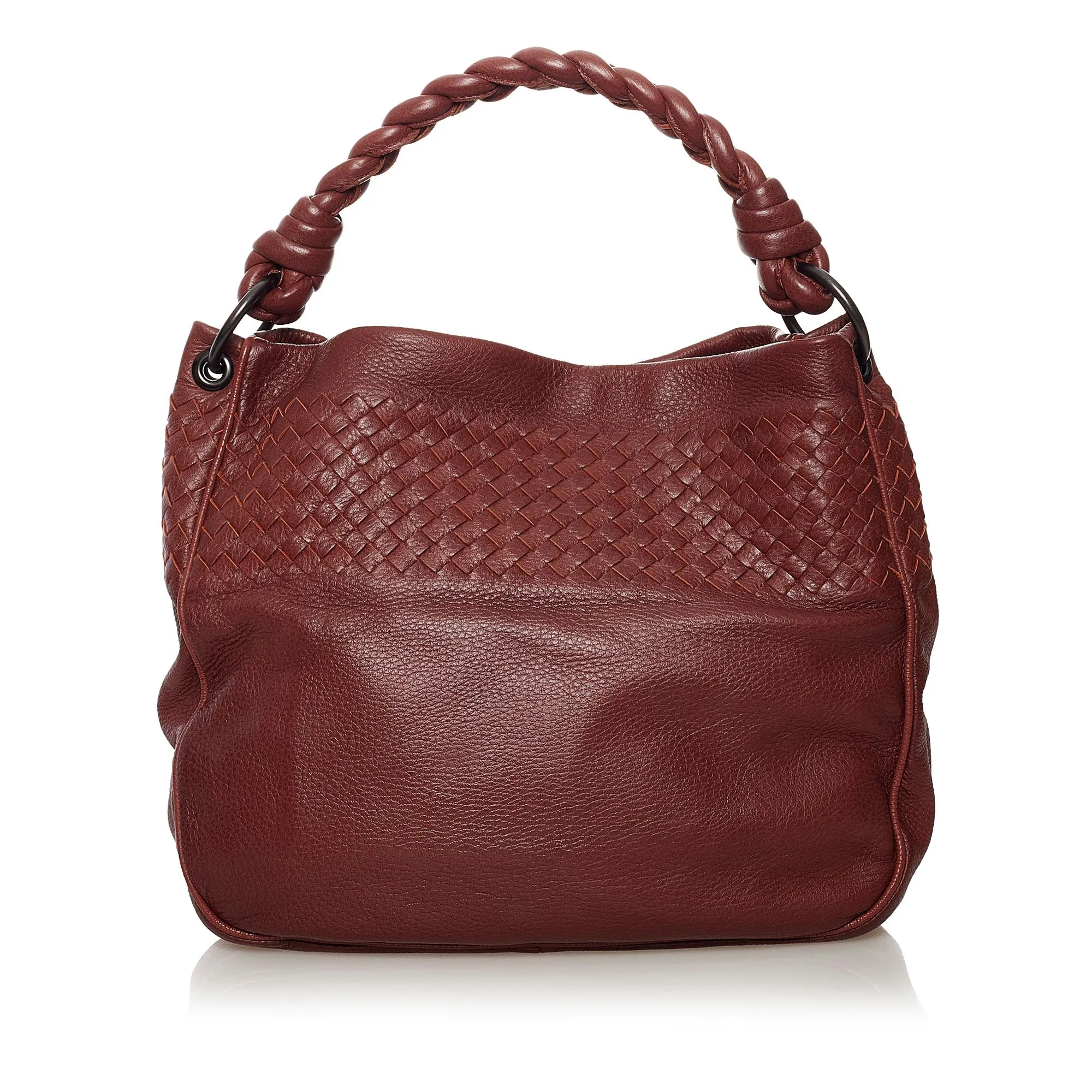 Bottega Veneta Intrecciato Leather Hobo Bag (SHG-31732)