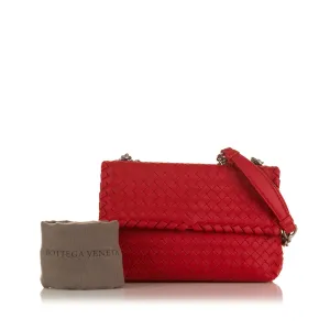 Bottega Veneta Olimpia Red Intrecciato