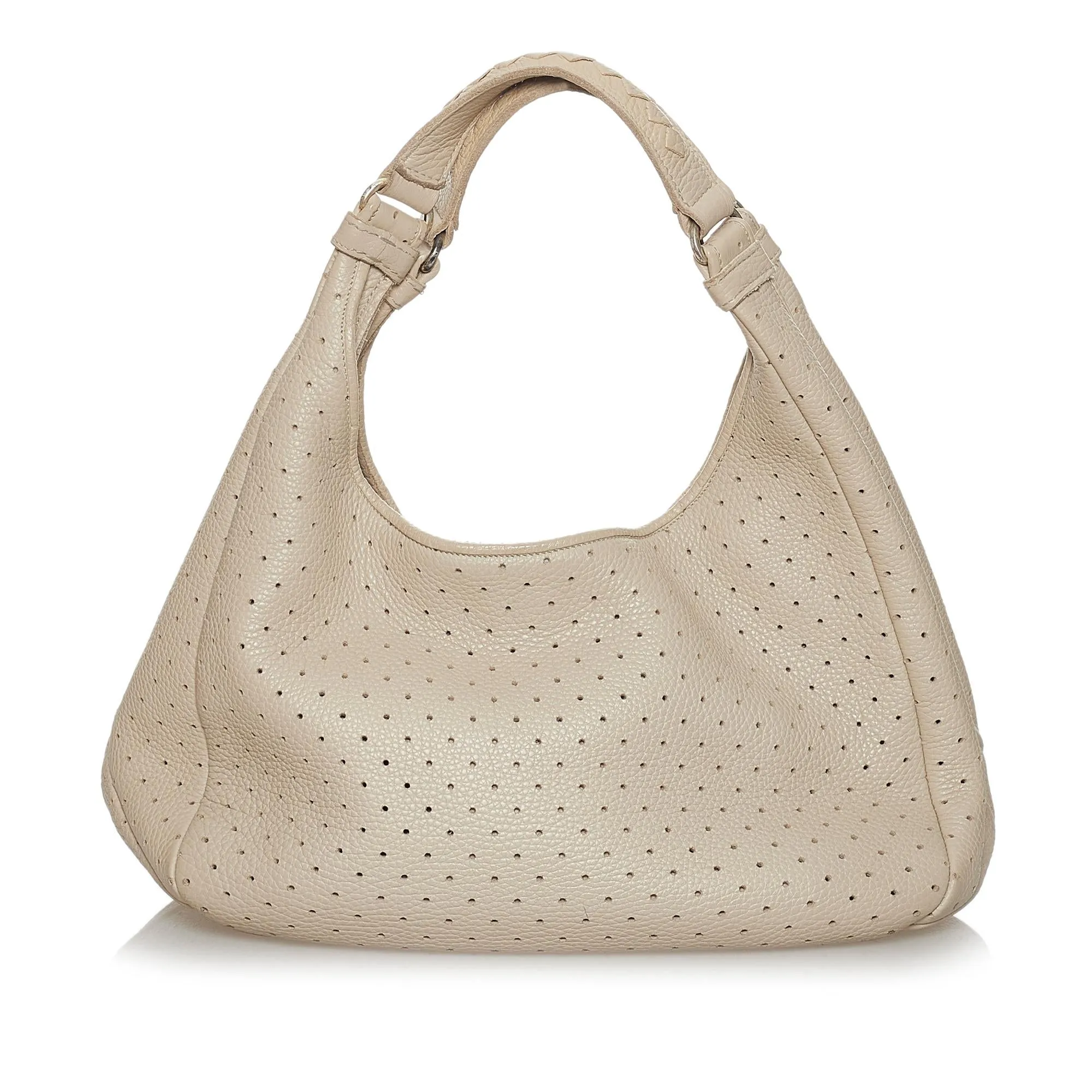 Bottega Veneta Perforated Leather Shoulder Bag (SHG-31236)