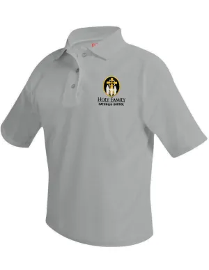 Boys Gray Short Sleeve Polo Shirt