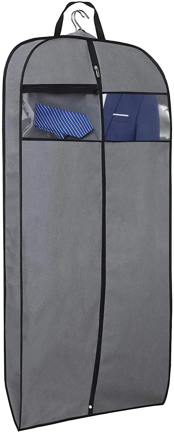 Breathable Suit Cover Grey Garment Bag