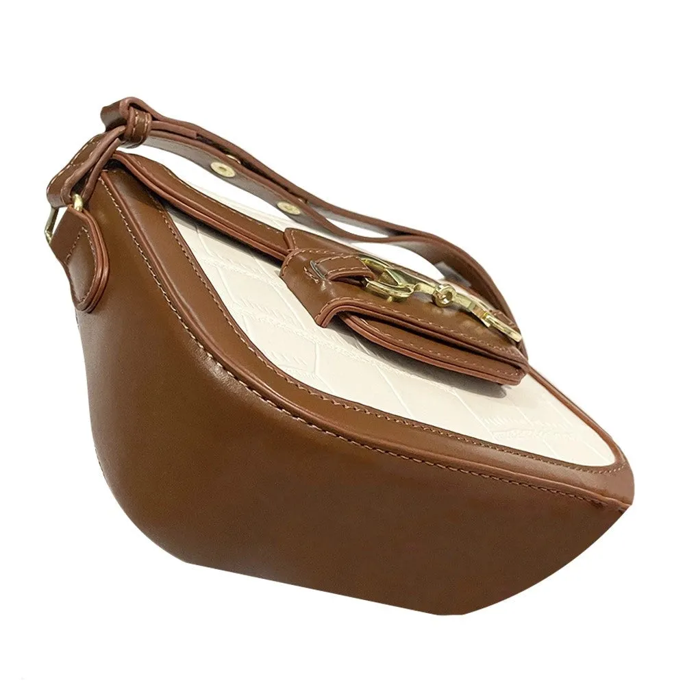 Brown Snaffle Bit Shoulder Bag