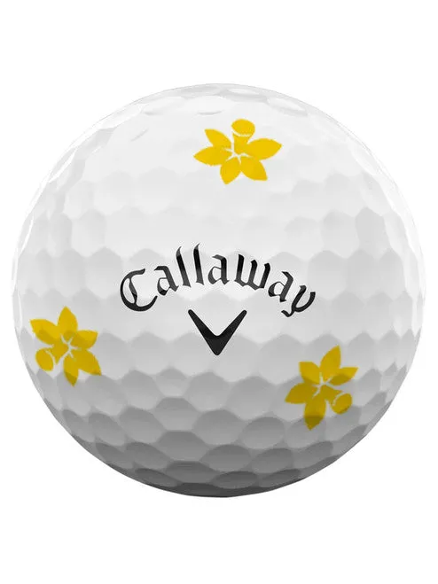 Callaway Chrome Tour Truvis Golf Balls - Daffodil