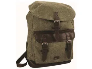 Canvas And Leather Backpack