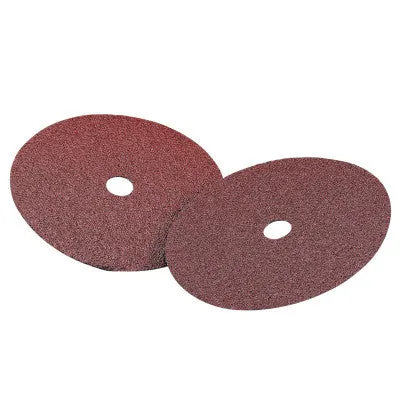 Carborundum Carbo White Fiber Disc, Aluminum Oxide, 4 1/2 in Dia., 24 Grit, 77696000130