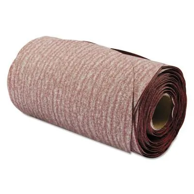 Carborundum Premier Red Aluminum Oxide Dri-Lube Paper Discs, 5 in Dia., P180 Grit, Roll, 05539518110