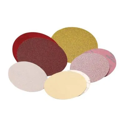 Carborundum Premier Red Zirconia Resin Paper Discs, Aluminum Oxide, 8 in, 36 Grit, Grip On, 05539521320