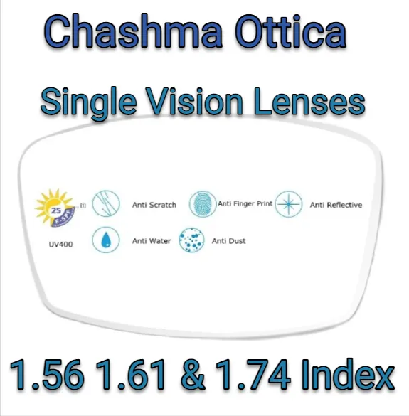 Chashma Ottica 1.56 Index Single Vision Clear Lenses