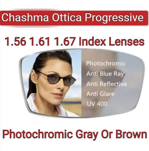 Chashma Ottica Aspherical Digital Progressive Photochromic Anti Blue Light Lenses