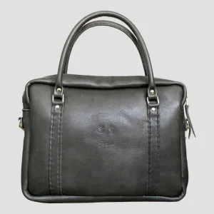 Classic Leather Boaz Briefcase - Olive Green