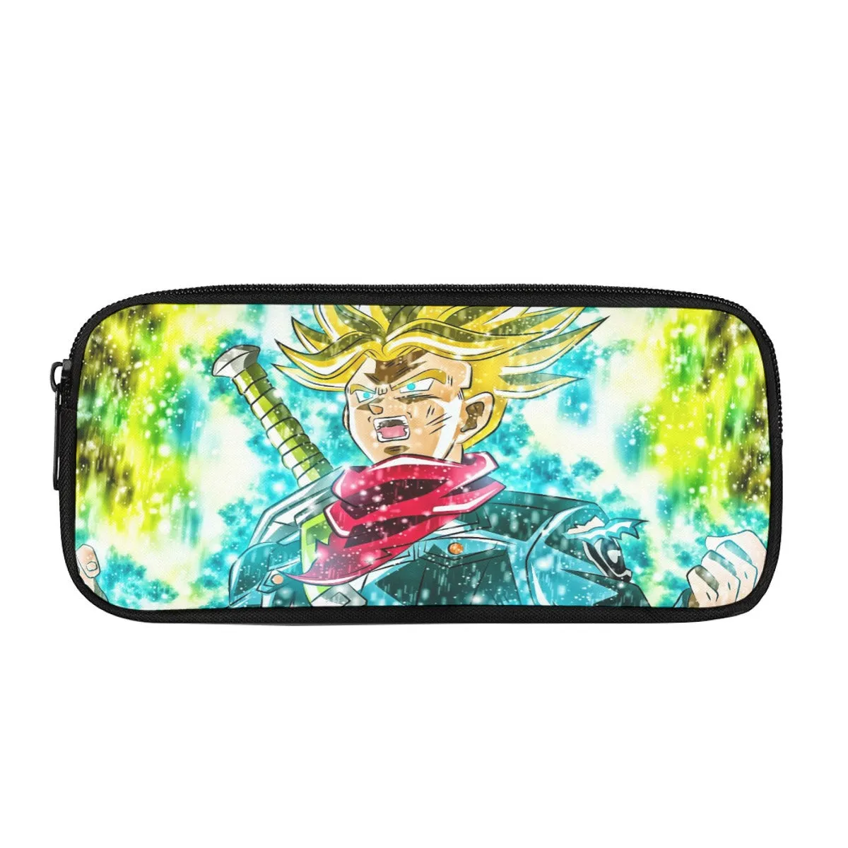 DBZ Trunks Super Saiyan Powerful Battle Ultimate Transformation Design Pencil Bag