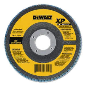 DeWalt® Type 29 HP Flap Discs, 7 in Dia., 40 Grit, 5/8 in - 11, 8700 RPM, DW8327