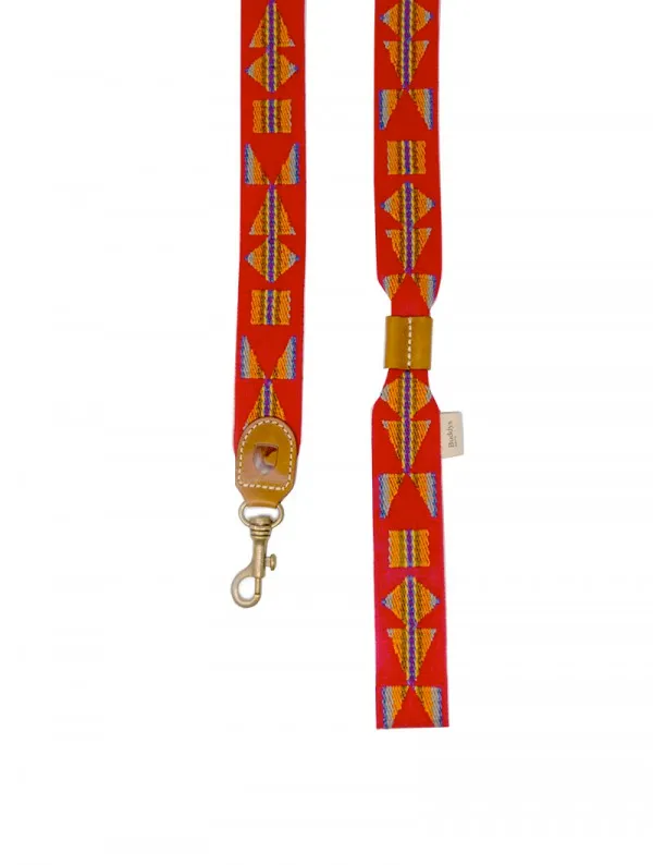 Dog Lead: Etna Red