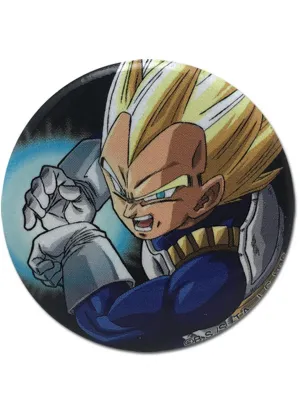 Dragon Ball Super - Super Saiyan Vegeta With Galick Gun Button 1.25"