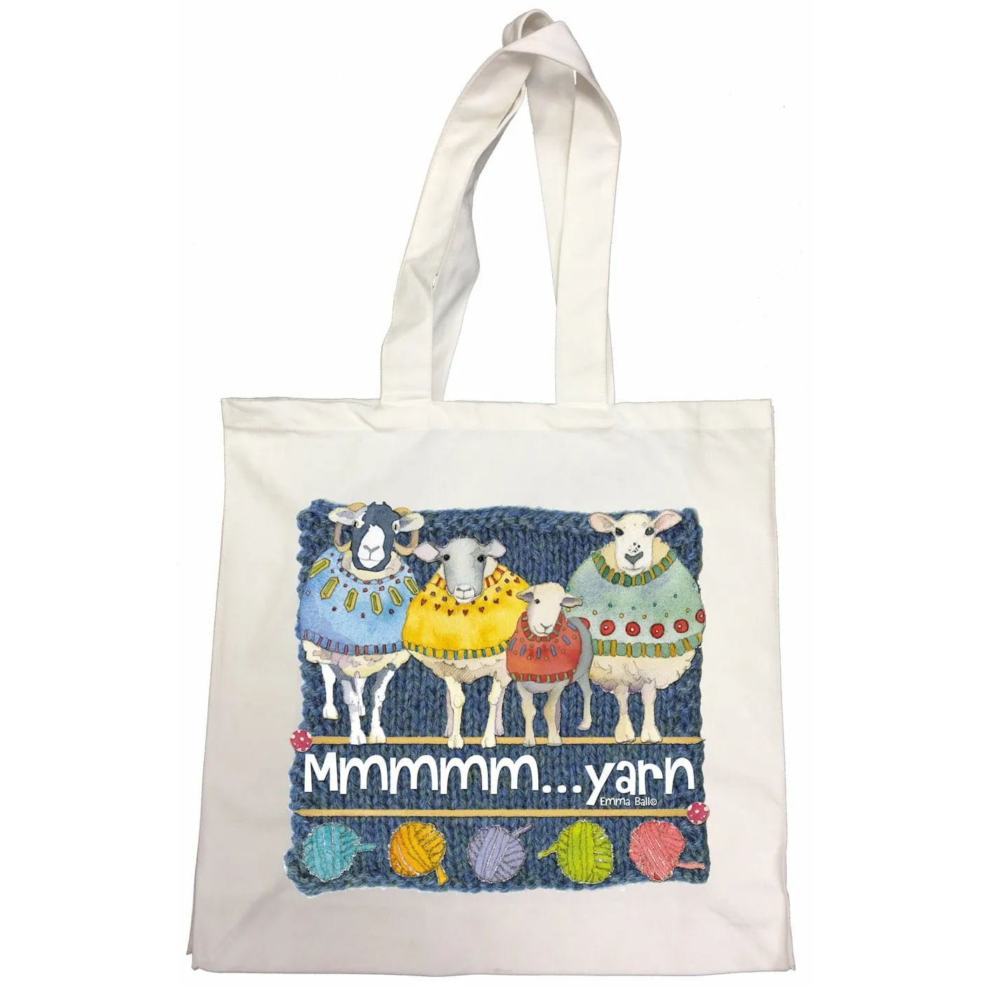 Emma Ball - Cotton Canvas Bag - Mmmmm... Yarn