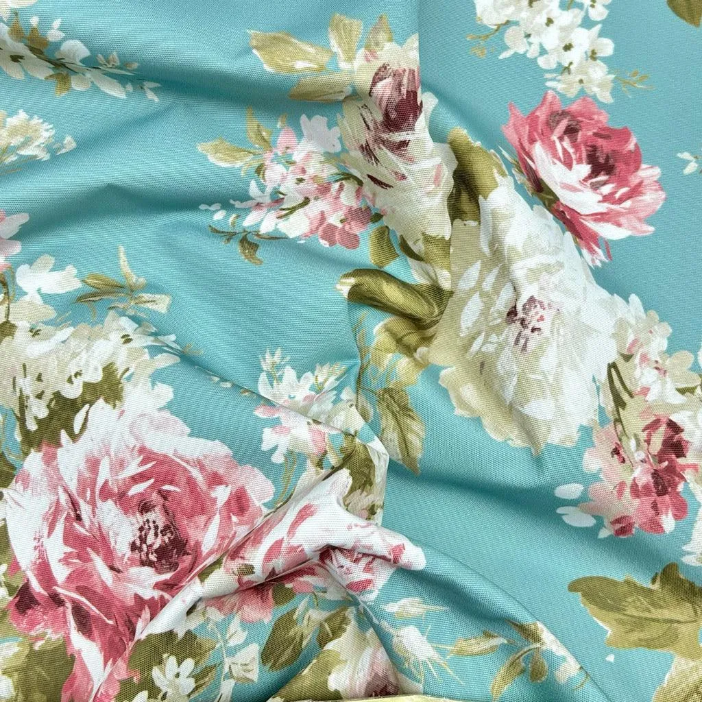 English Rose Water Resistant Fabric