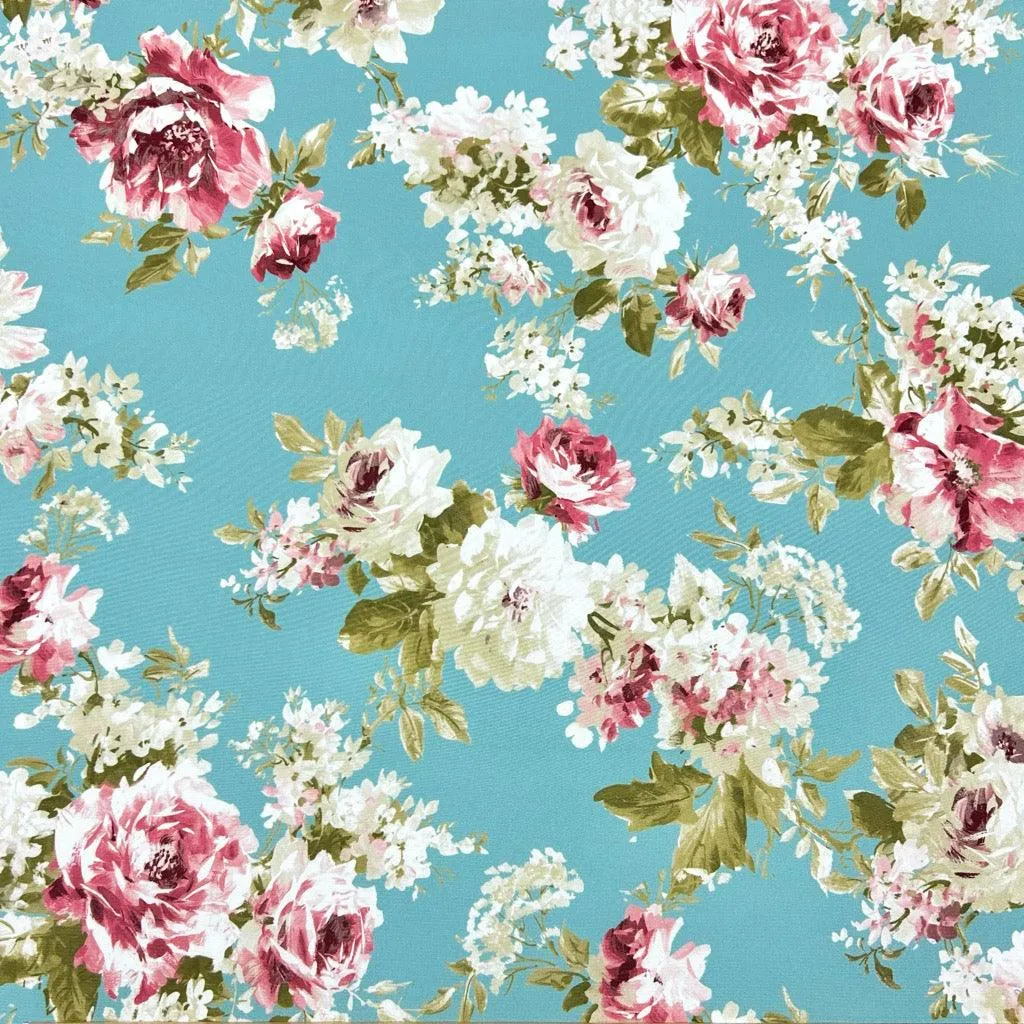 English Rose Water Resistant Fabric