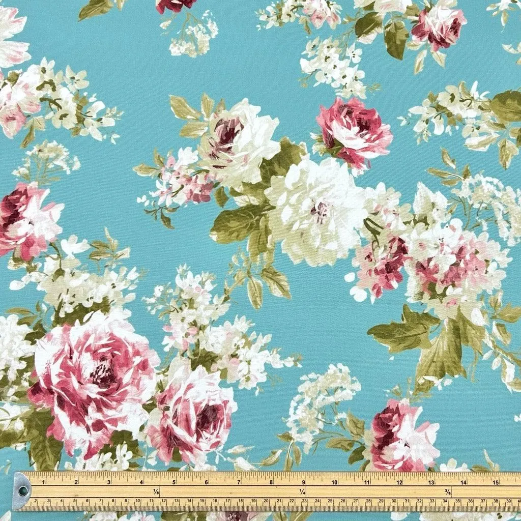 English Rose Water Resistant Fabric