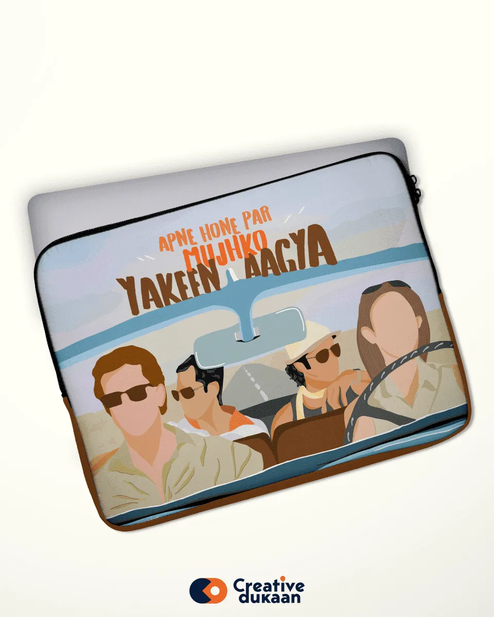 Essential Laptop Sleeve with Tagline " Yakeen Aagya"