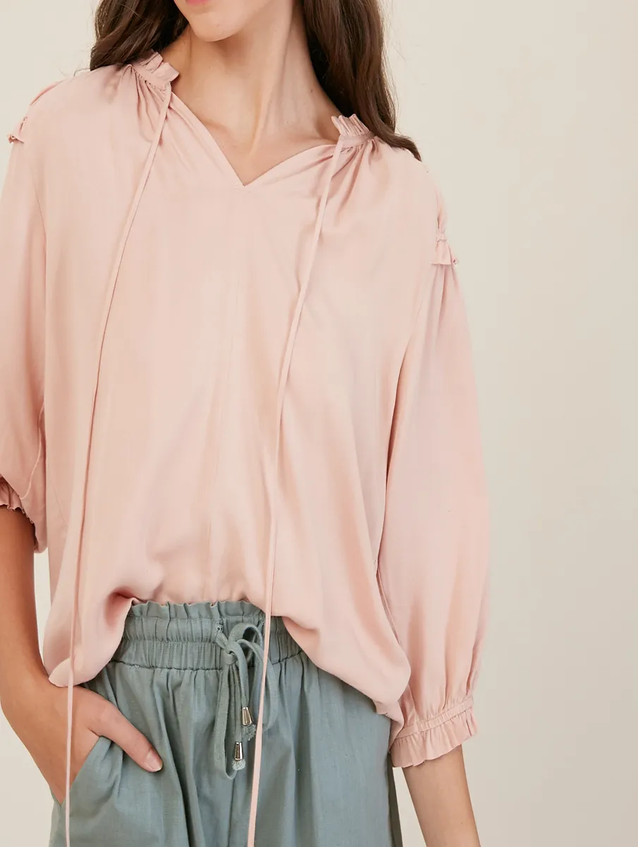 Everybody's Favorite Ruffle Shoulder Top