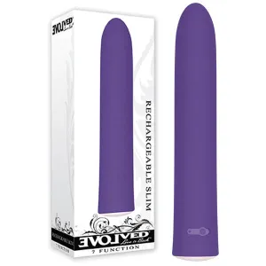 Evolved Rechargeable Slim - Purple 15.2 cm (6'') USB Rechargeable Vibrator - EN-BU-0571-2