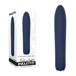 Evolved STRAIGHT FORWARD - Blue 16.5 cm USB Rechargeable Vibrator