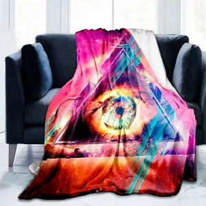 Eye Of Providence Blanket - 3D Print Flannel Plush Throw