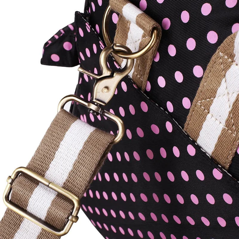 Fashion Dog Pet Cat Carrier Handbag Purse Tote Bag Polka Dots Pattern