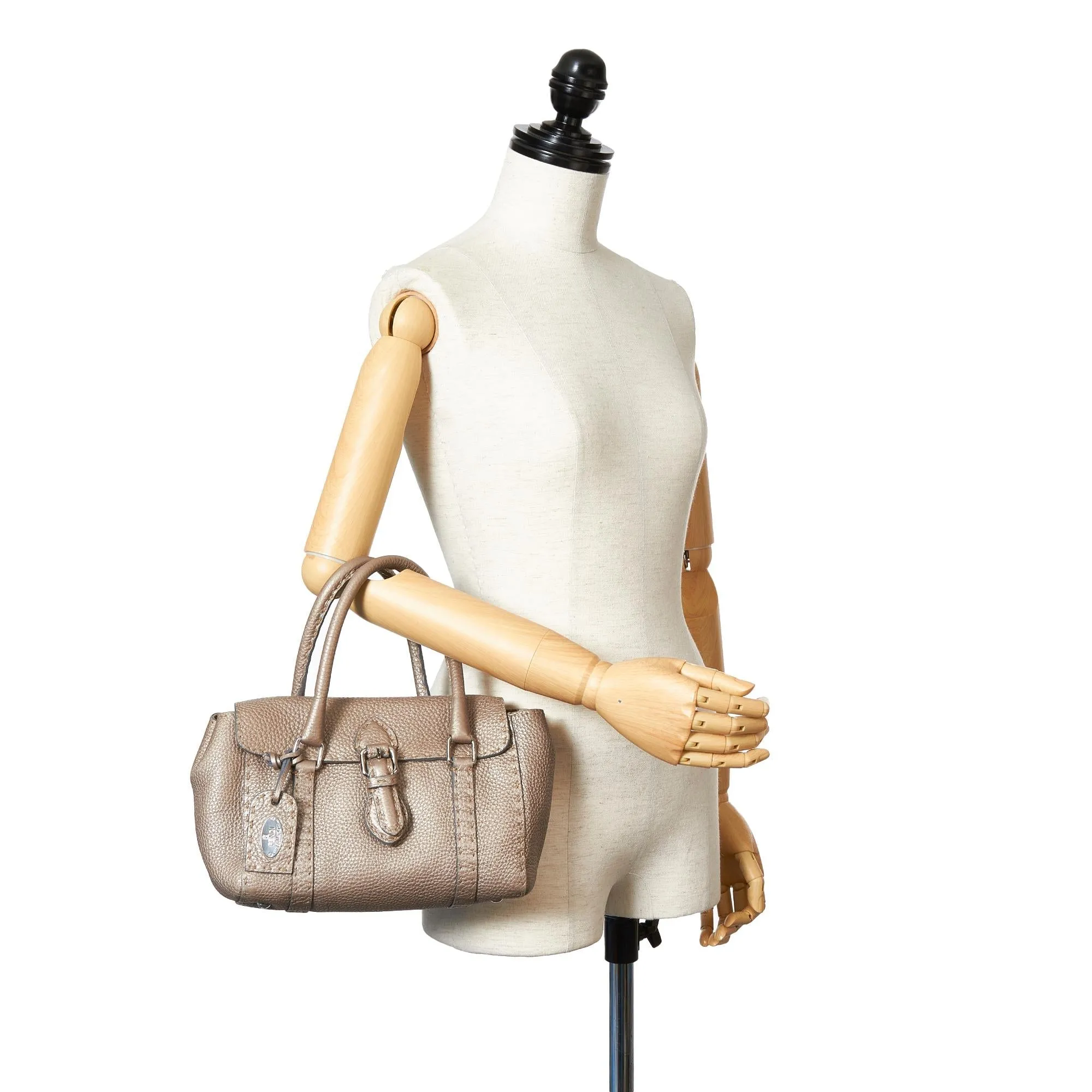 Fendi Mini Selleria Linda Leather Handbag (SHG-31781)