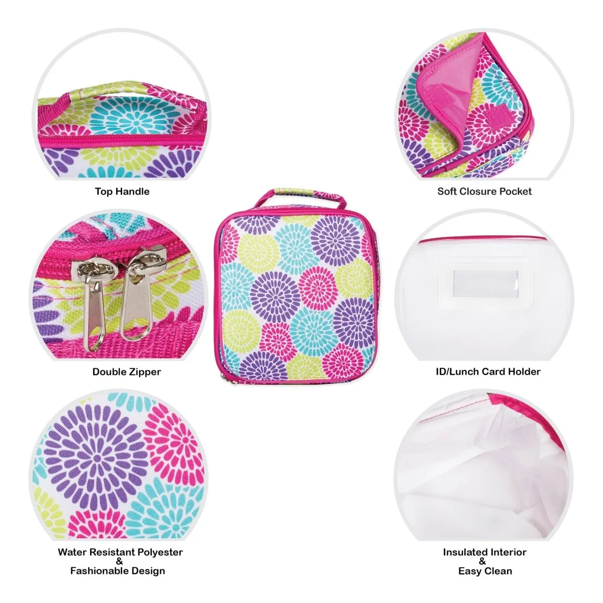 Flower Power Backpack & Lunchbag Set