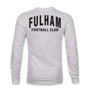 Fulham FC Team Arch Cotton Long Sleeve T-Shirt - Silver