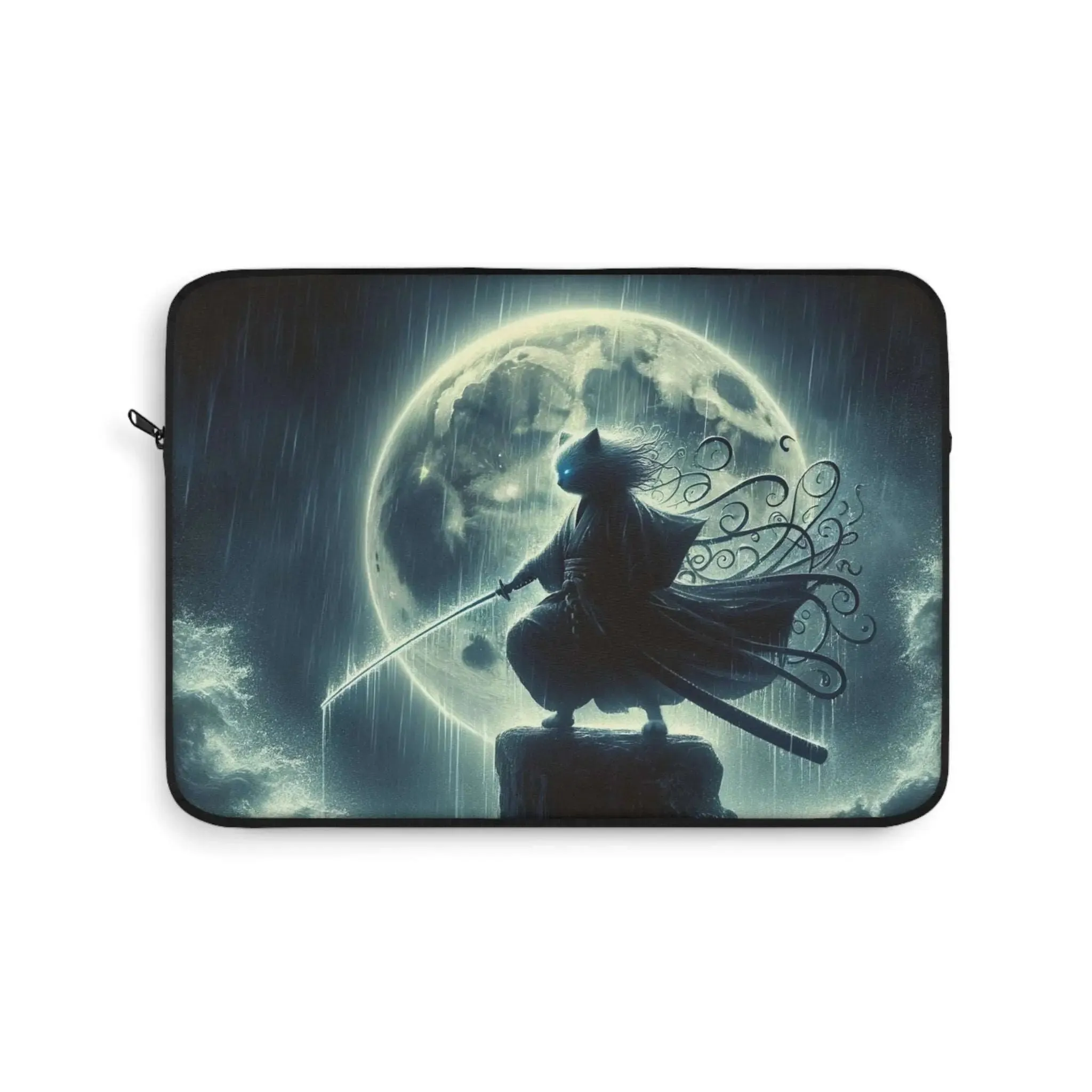 Full Moon Storm Cat Warrior - Laptop Sleeve - Travel Accessory