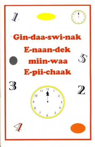 Gindaaswinak, Enaandek, miinwa Epiichaak: Numbers, Colours, and Time CD