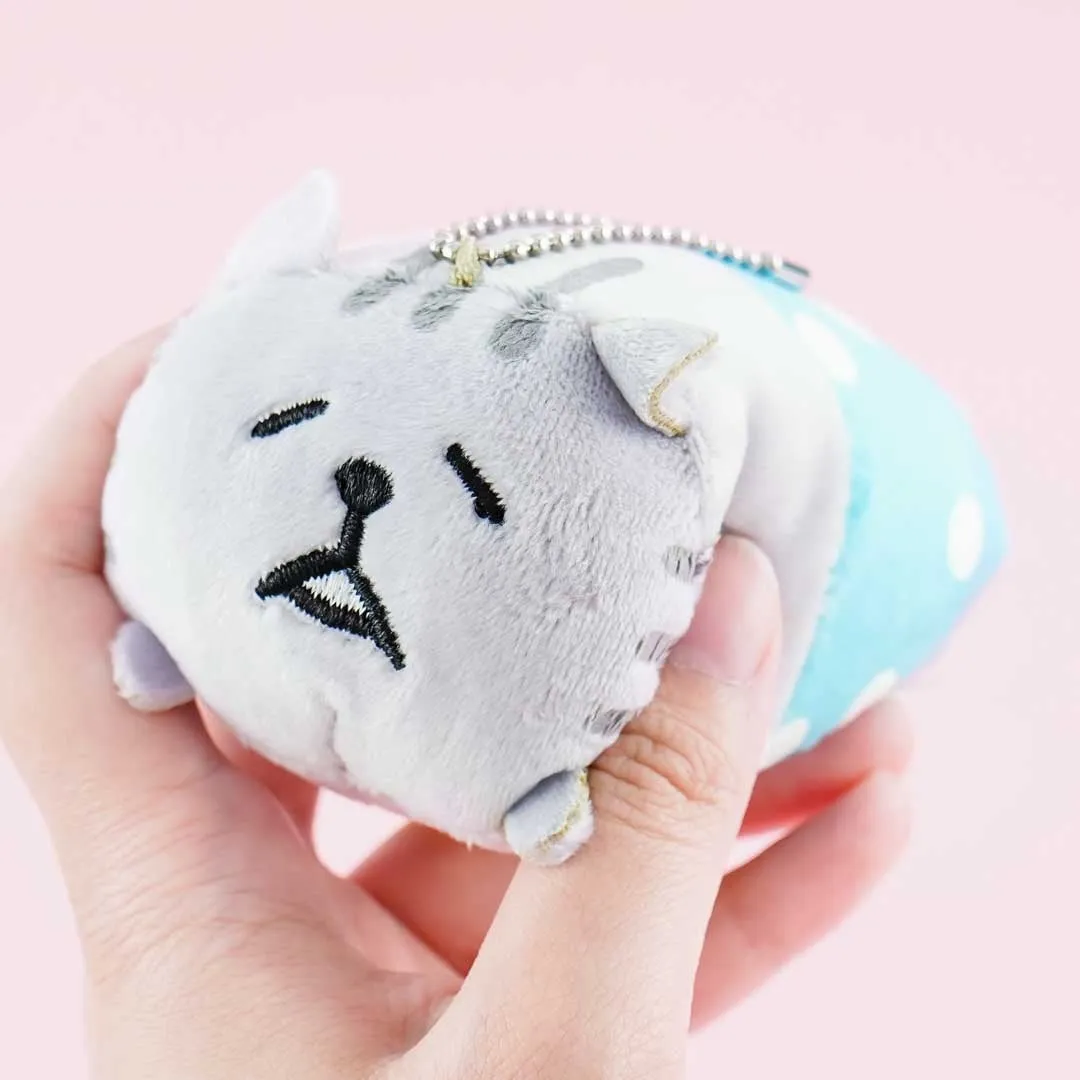 Gorogoro Nyansuke Grey Tabby Plushie Charm