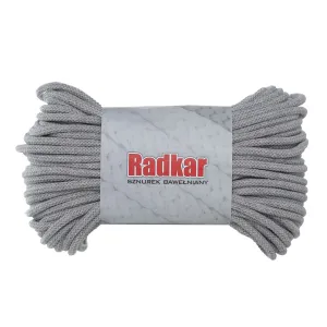 Grey 125 Braided cotton cord 7mm