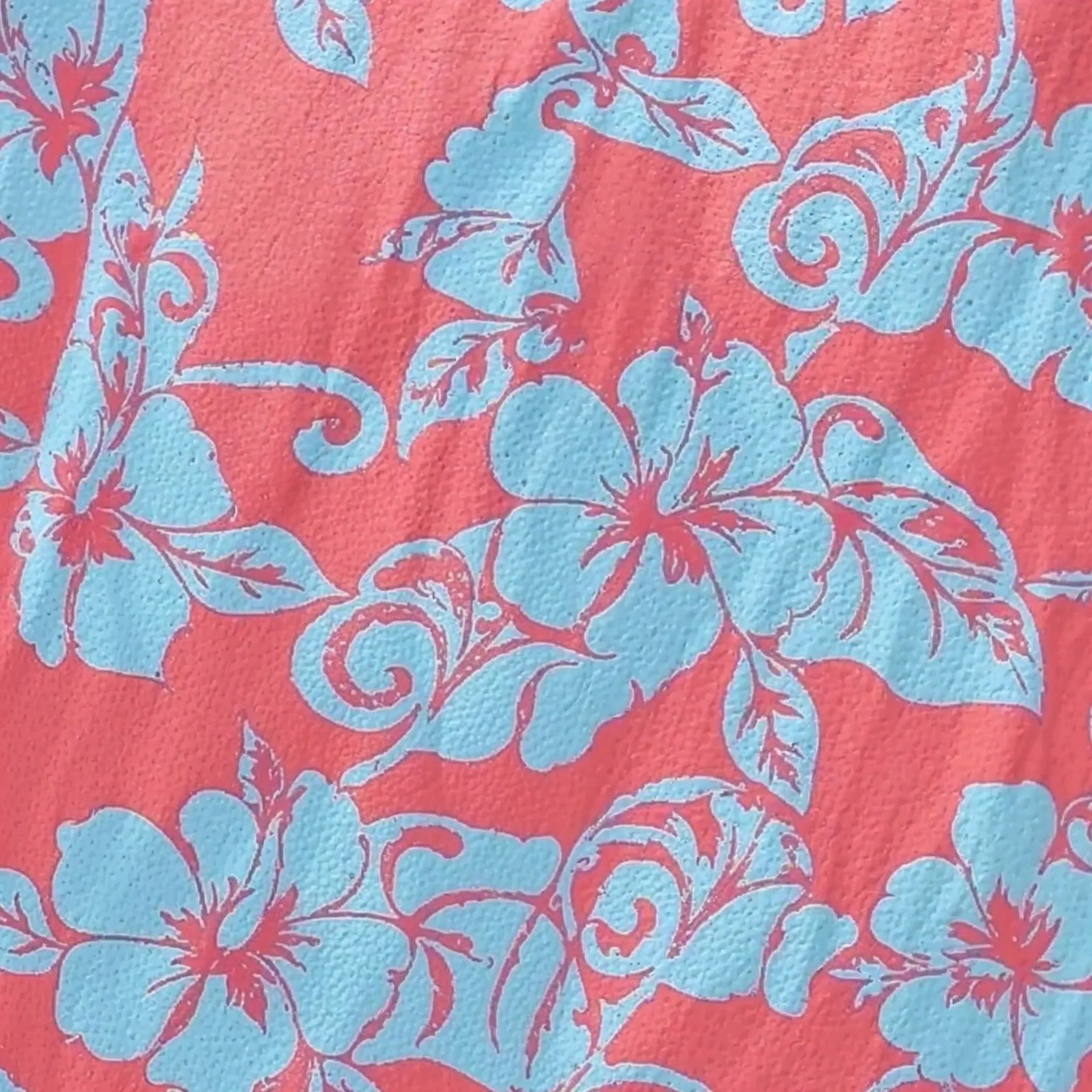 Hibiscus Reverse Print Aloha Shirt